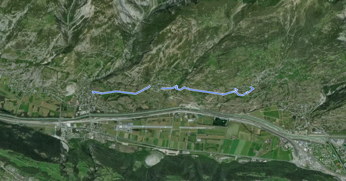 Маршрут Kulturweg на спутниковом снимке