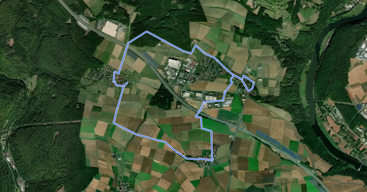 Маршрут Kulturweg Marktheidenfeld 1 на спутниковом снимке