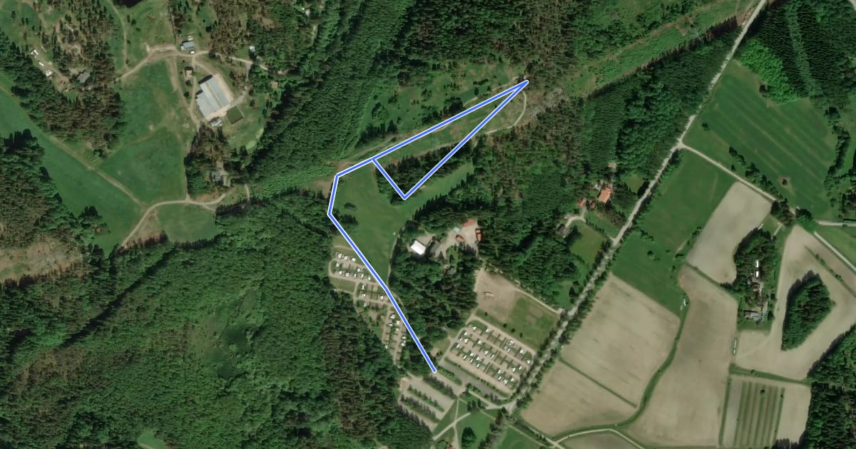 Маршрут Kuntopolku 1.7 km на спутниковом снимке