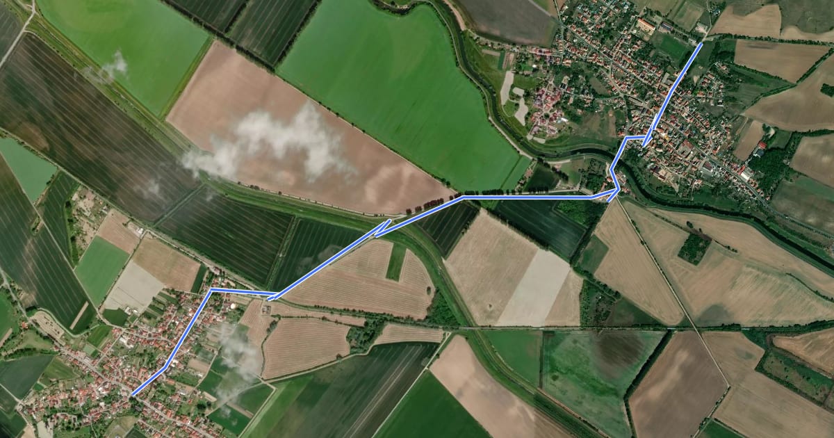 Маршрут Kupferhüttenweg на спутниковом снимке
