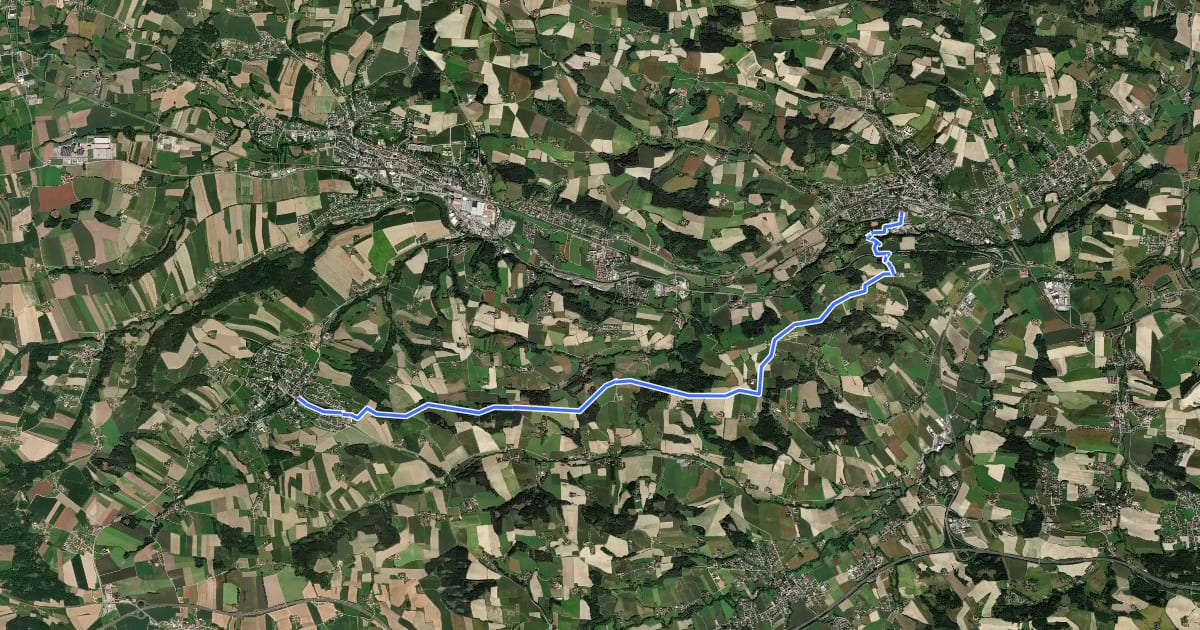 Маршрут Kurorteweg на спутниковом снимке
