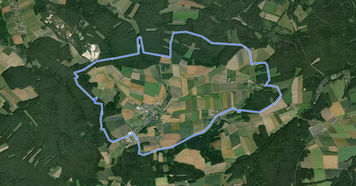 Маршрут Kurt Heinold und Hermann Frieser - Gedächtnisweg на спутниковом снимке