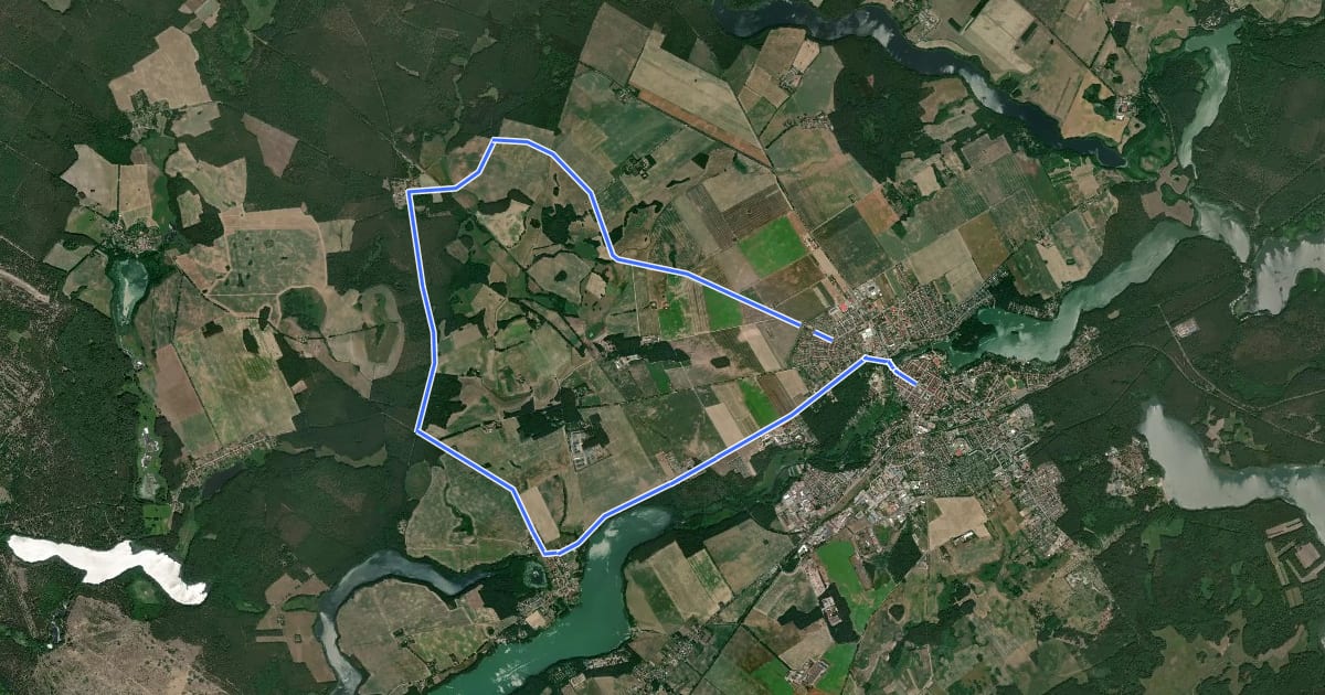 Маршрут Kurze Alleen-Tour на спутниковом снимке