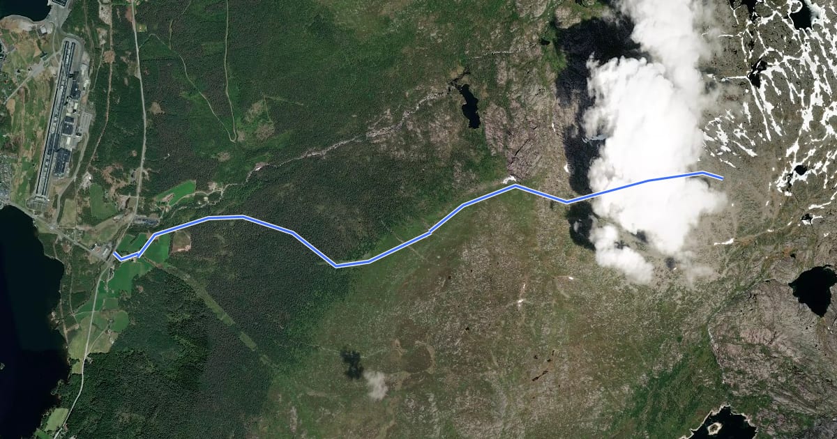 Маршрут KVH04 на спутниковом снимке
