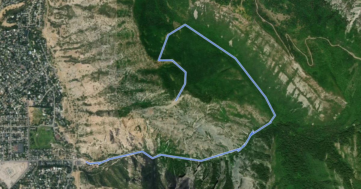 Маршрут Kyhv Peak на спутниковом снимке