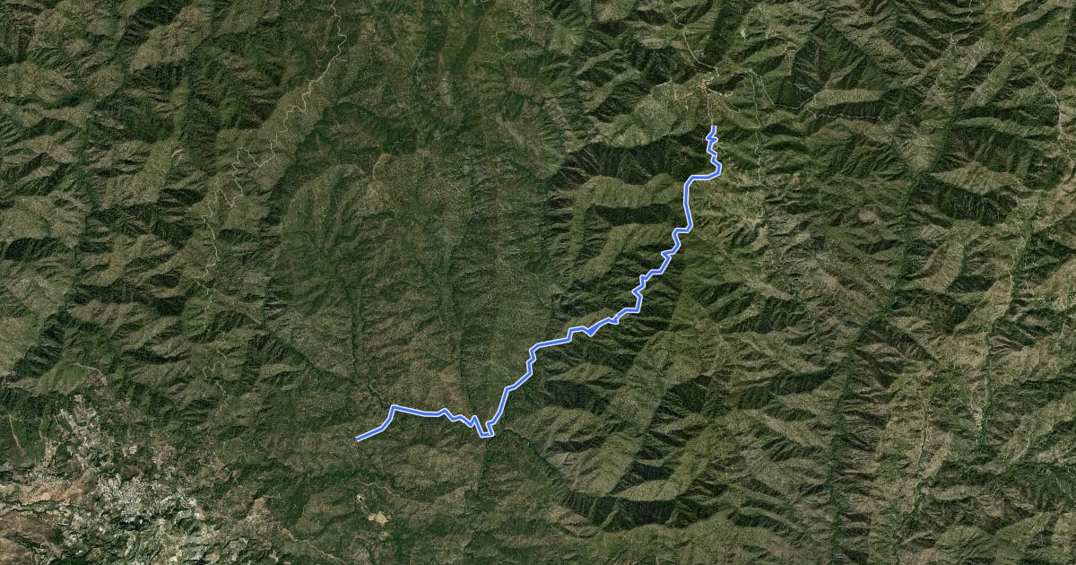 Маршрут Kykkos Chrysorogiatissa Trail на спутниковом снимке