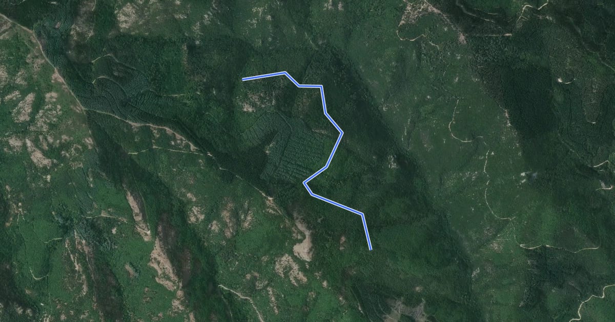 Маршрут L'Arboretum de l'Espaze Variante на спутниковом снимке