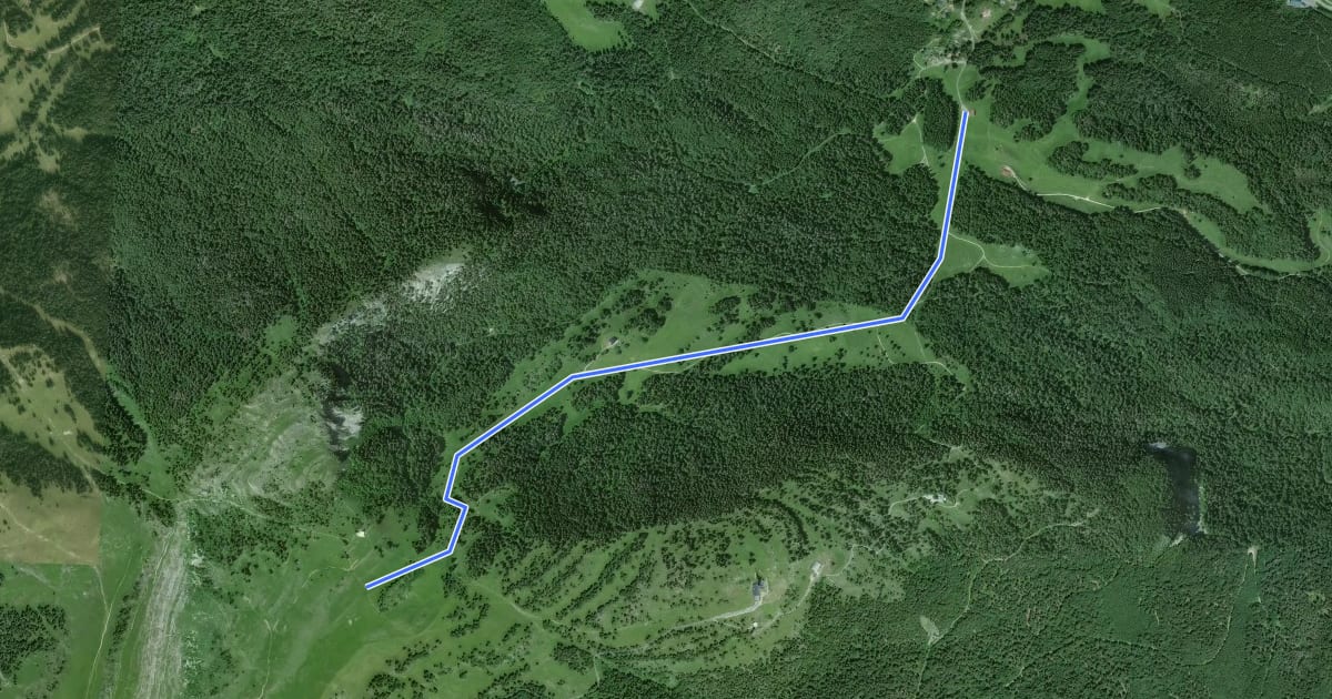 Маршрут L'Archette-Col du Vuarne на спутниковом снимке