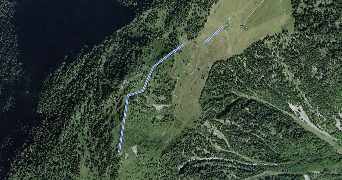 Маршрут L'Arpille - Alpage > Mont de l'Arpille на спутниковом снимке