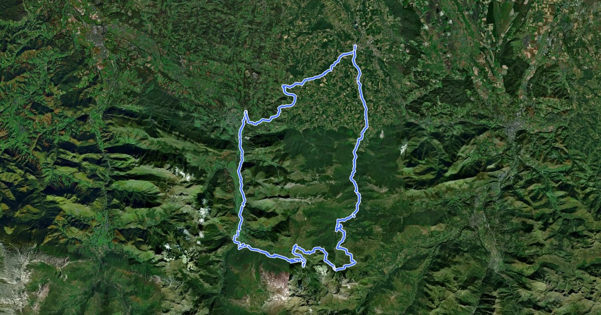 Маршрут L'Aubisque, la route du Tour на спутниковом снимке