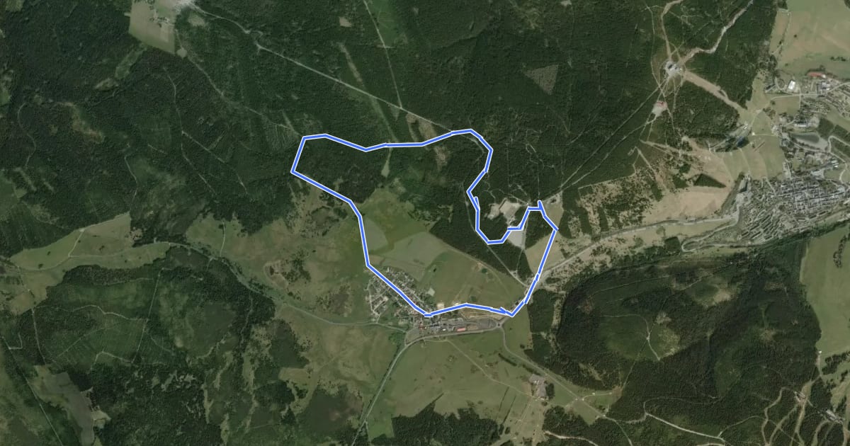 Маршрут L. Bauer Tour на спутниковом снимке