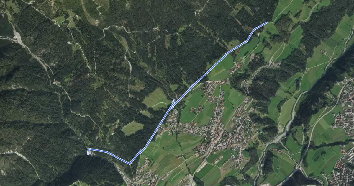 Маршрут Lüderitzsteig на спутниковом снимке