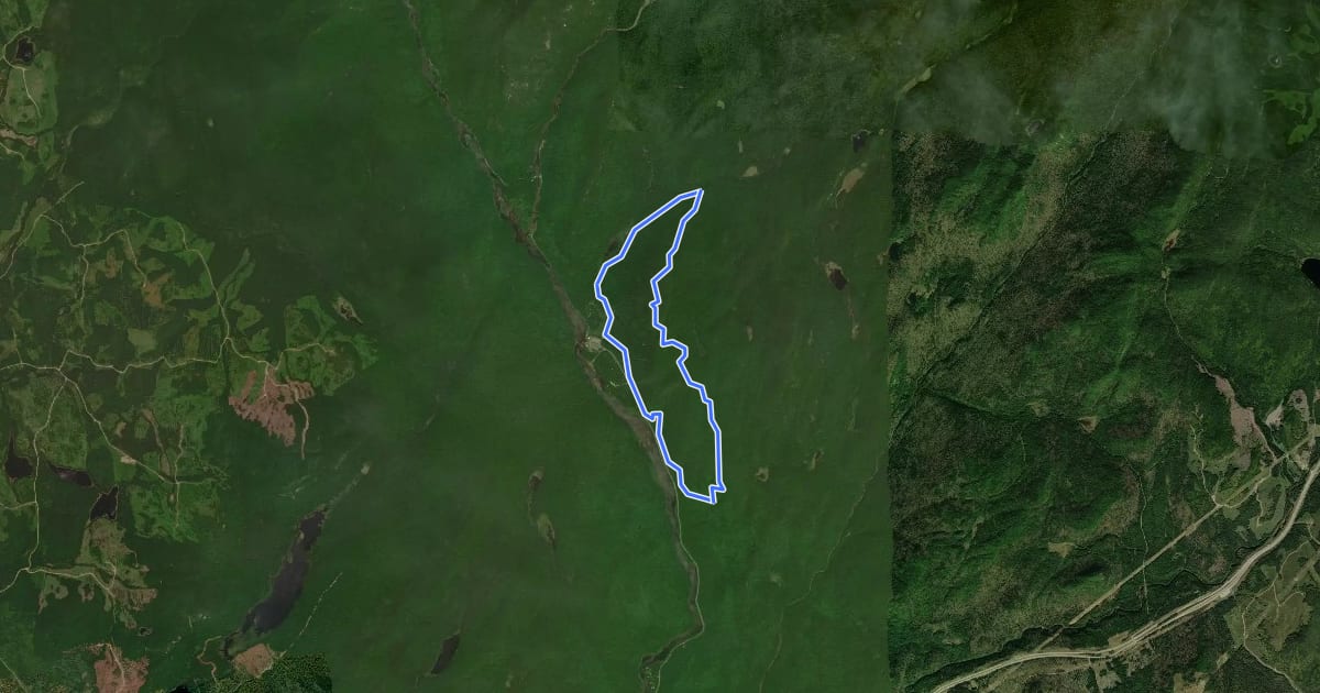 Маршрут L'escarpement на спутниковом снимке