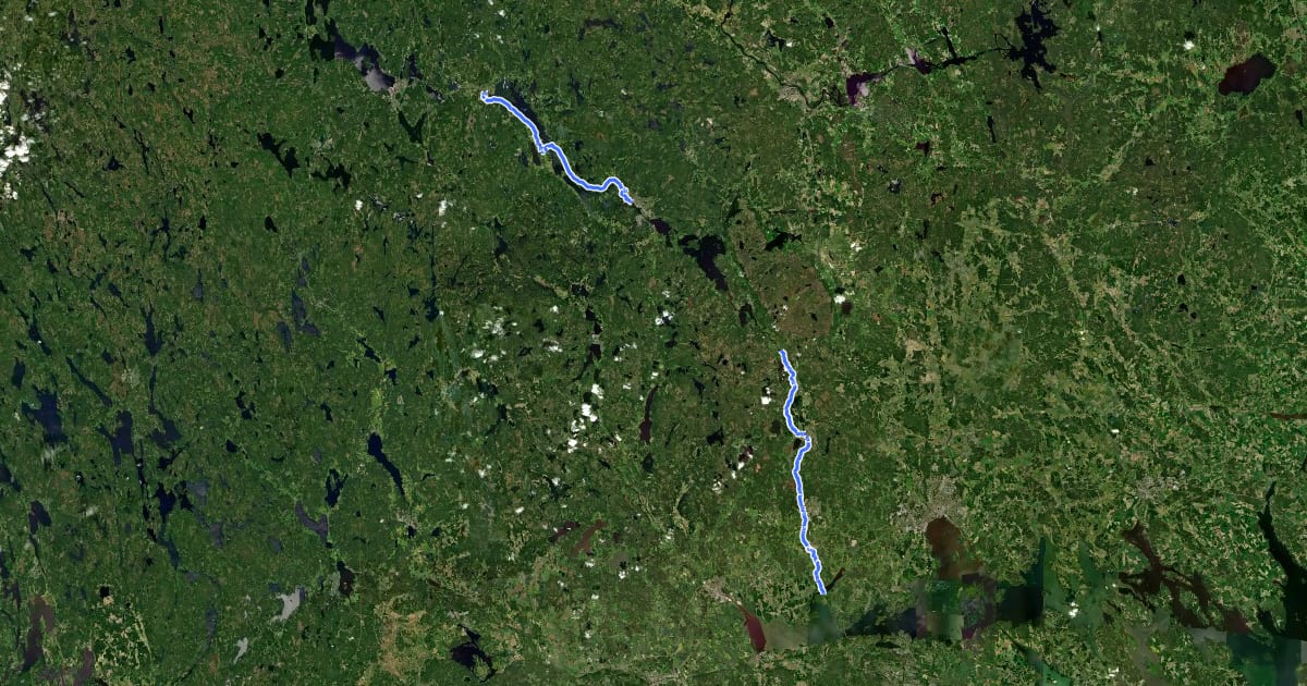 Маршрут Längs Strömsholms kanal на спутниковом снимке