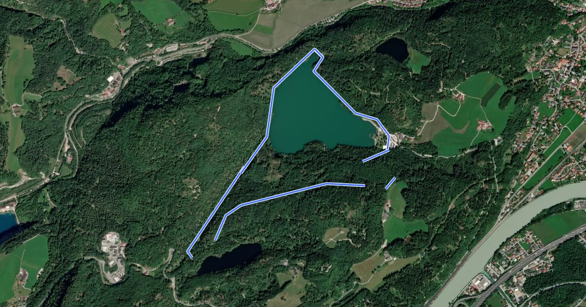 Маршрут Längsee-Runde на спутниковом снимке