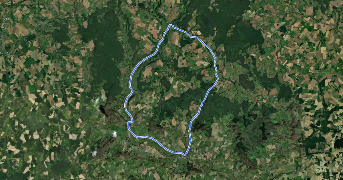 Маршрут L'Orne à Vélo : Longny-au-Perche [2] на спутниковом снимке
