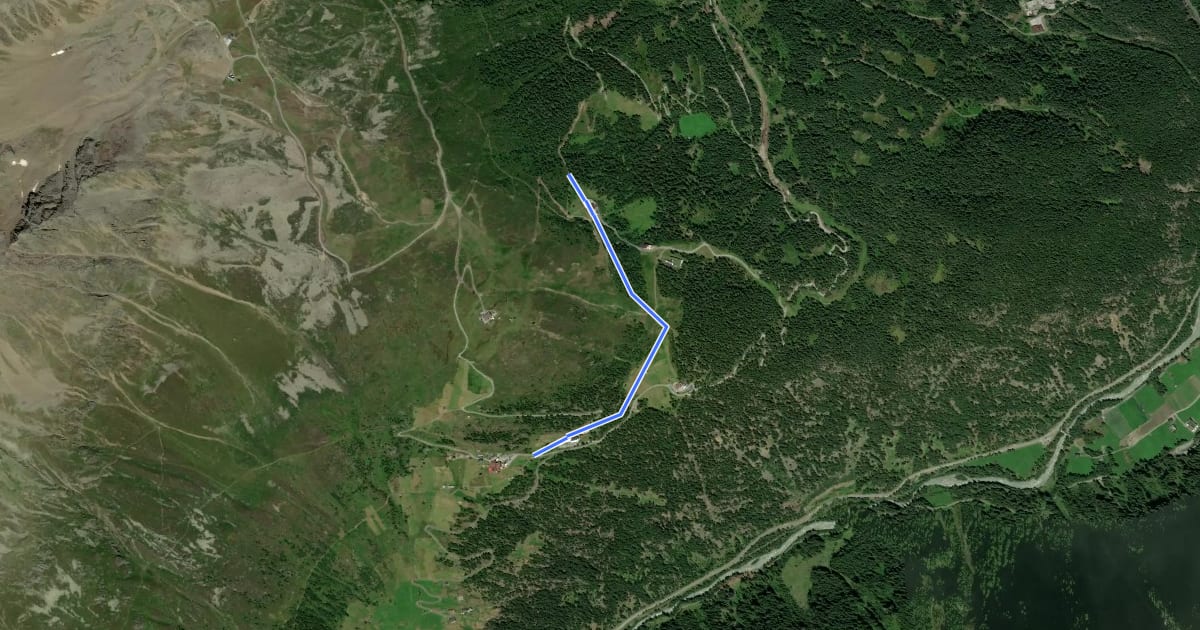 Маршрут Löple's Trail на спутниковом снимке