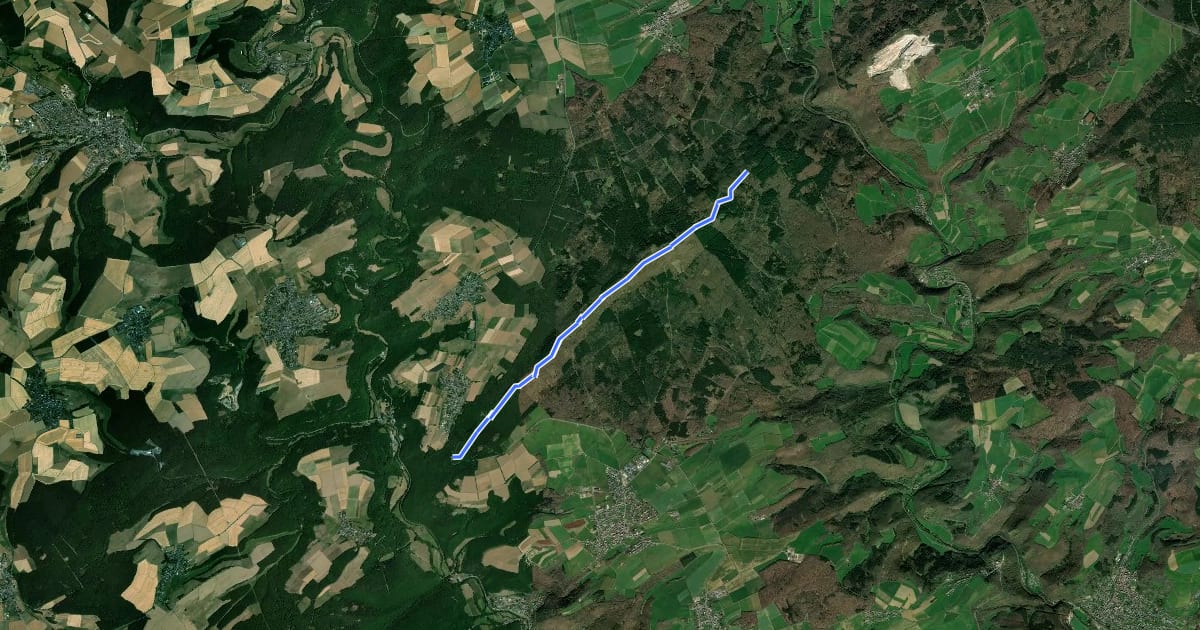 Маршрут Lützelsoon Höhenweg на спутниковом снимке