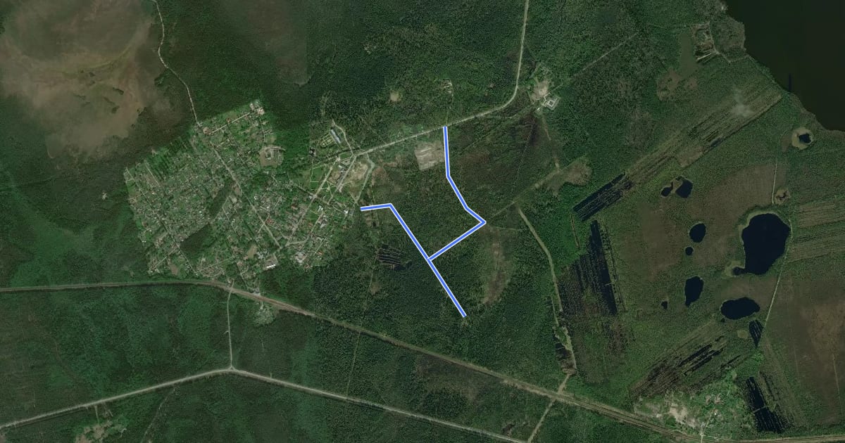 Маршрут Lūžņu grāvja sēravota maršruts на спутниковом снимке