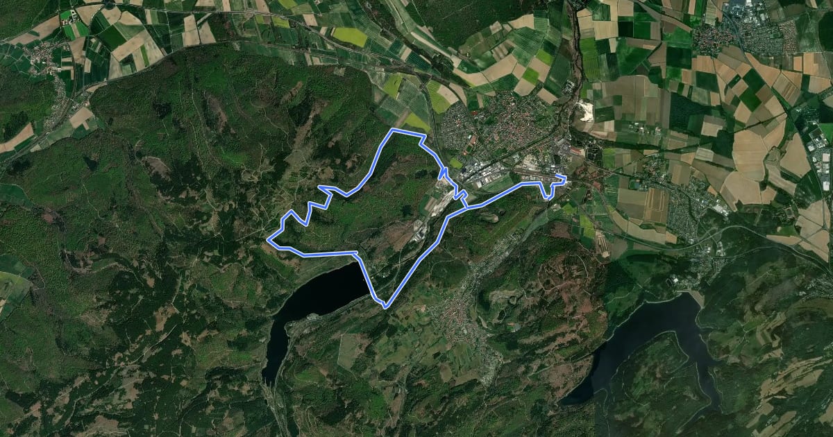 Маршрут L1 (Kleine Wasser-Tour) на спутниковом снимке