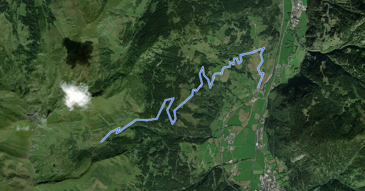 Маршрут L1 Schmaranzhütte на спутниковом снимке