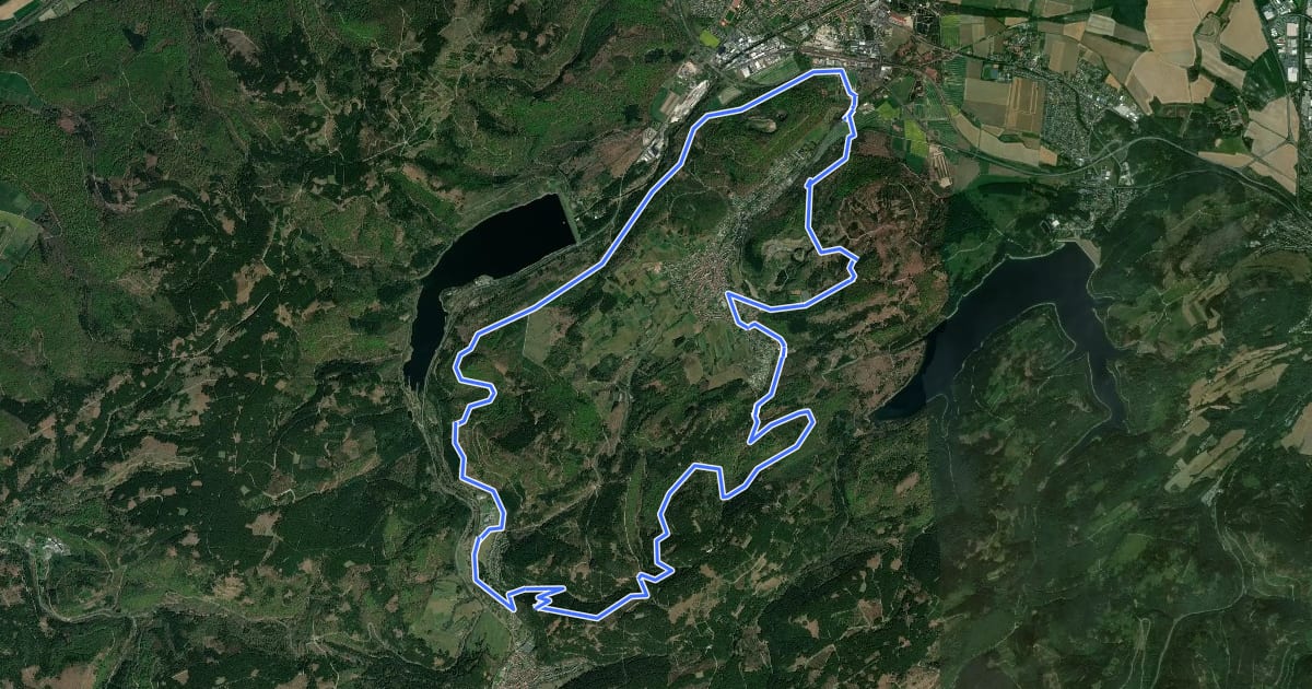Маршрут L3 (Rote Klippen-Tour) на спутниковом снимке