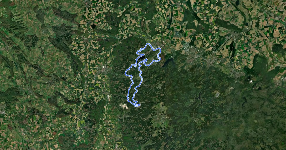 Маршрут L4 (Himmel&Hölle-Tour) на спутниковом снимке