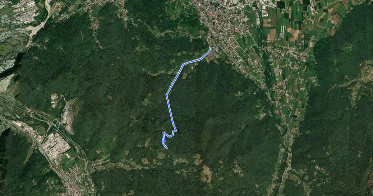 Маршрут L41 на спутниковом снимке