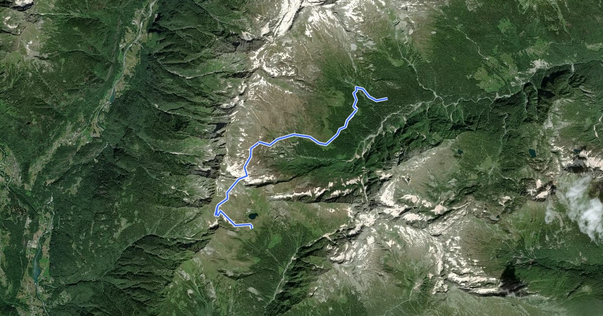 Маршрут L98 - Rifugio Sironi - Passo della Fria - Confine Svizzero на спутниковом снимке