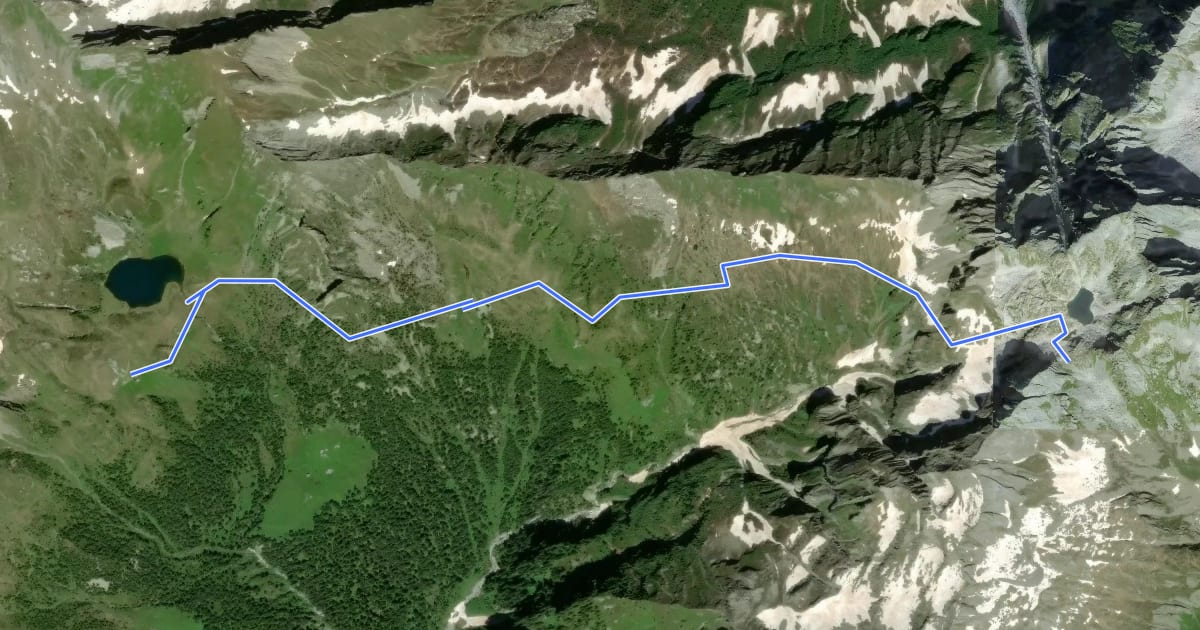Маршрут L99 - Rifugio Sironi - Bocchetta del Lago Gelato на спутниковом снимке