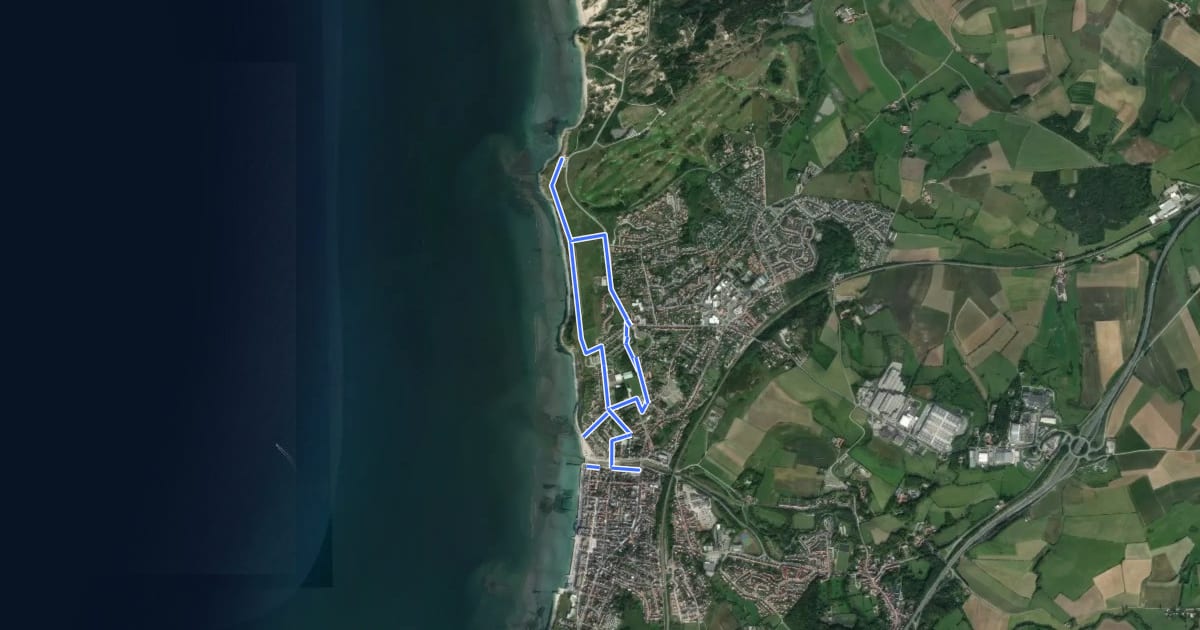 Маршрут La Baie Saint-Jean на спутниковом снимке