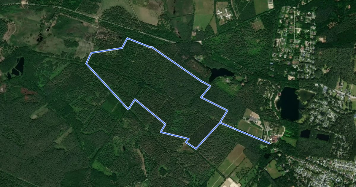 Маршрут La Butte aux Bois Groene rechthoek на спутниковом снимке