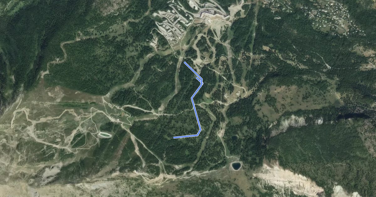 Маршрут La Canada Draille на спутниковом снимке