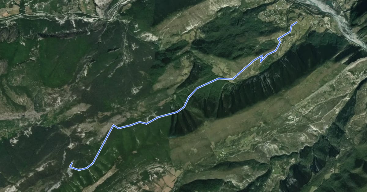 Маршрут La Chapelle St Jean du désert depuis le Plan на спутниковом снимке
