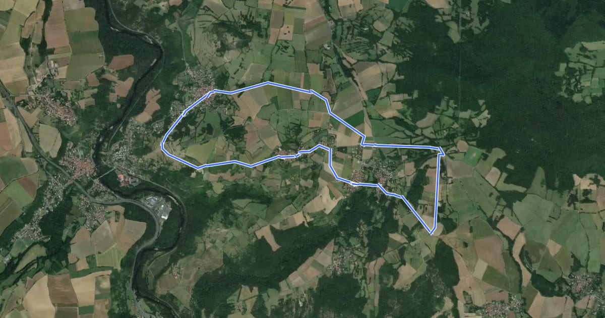 Маршрут La Citadelle de Buron на спутниковом снимке