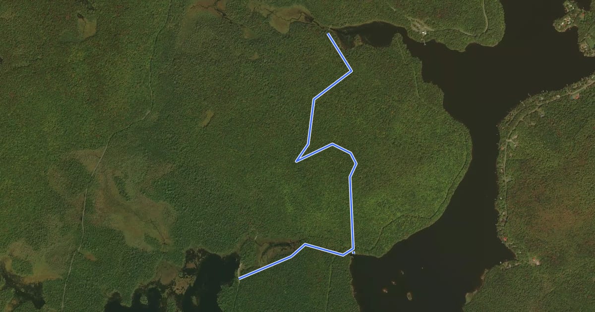 Маршрут La Colline на спутниковом снимке