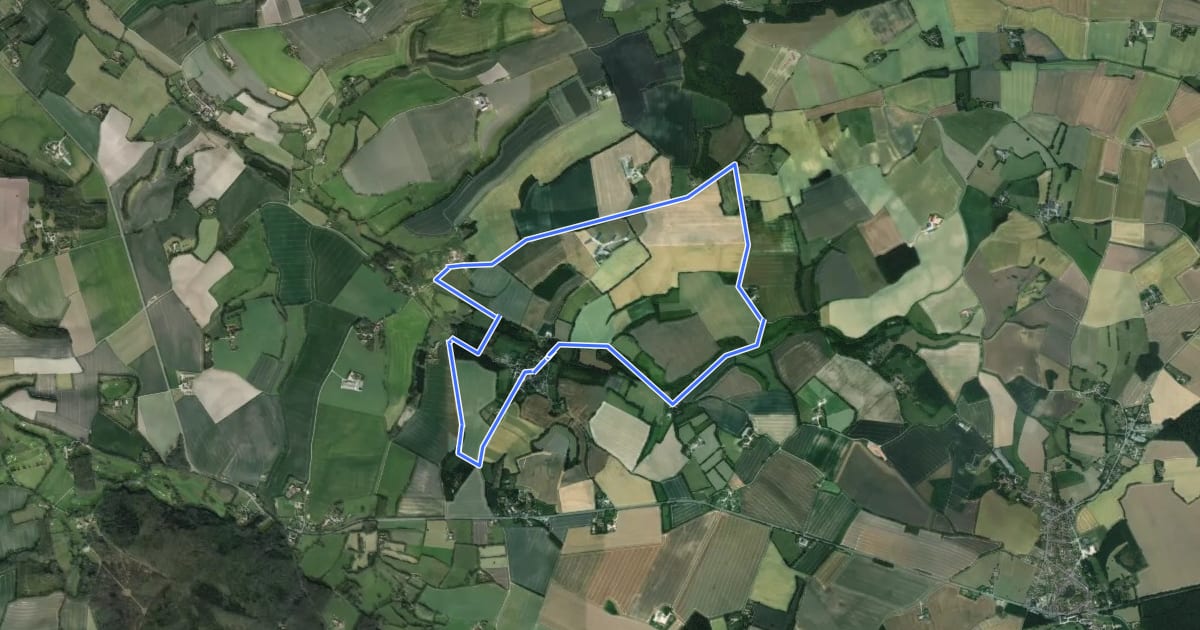 Маршрут La colline de Rougemont на спутниковом снимке