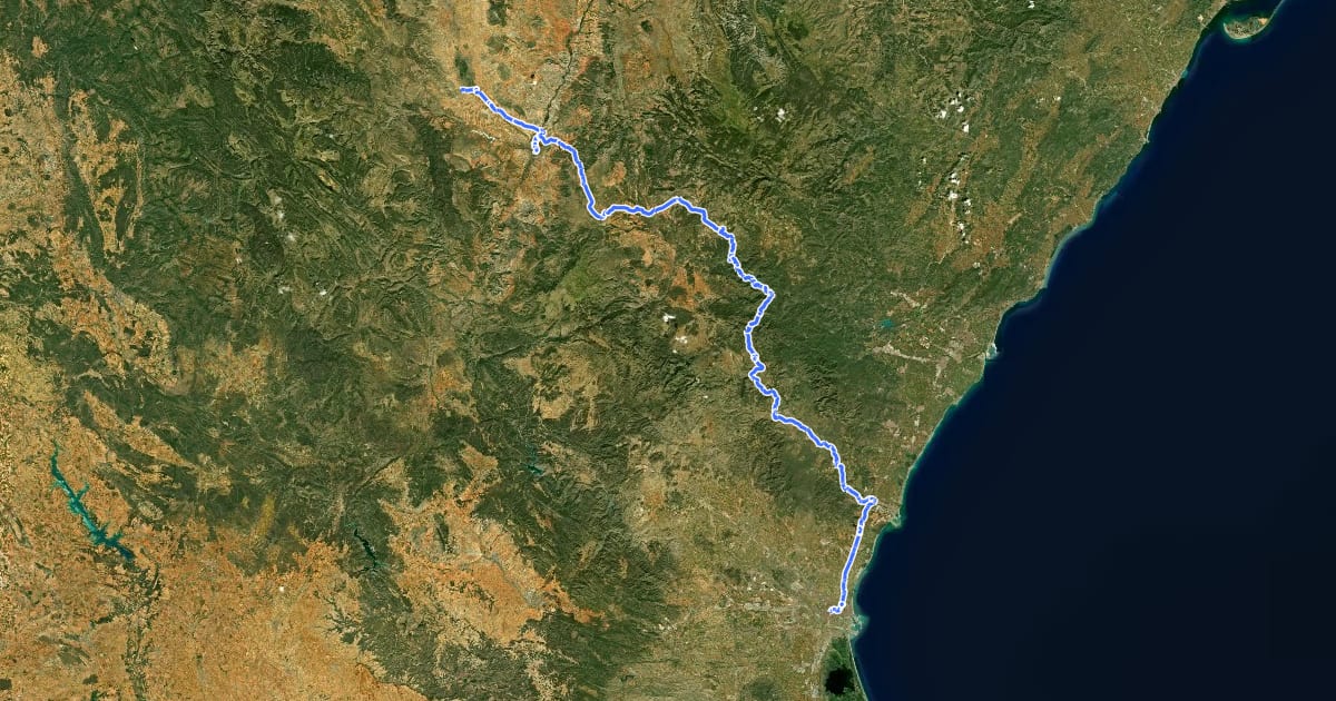 Маршрут La Conquista de Valencia на спутниковом снимке