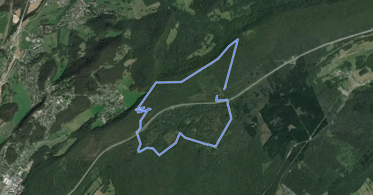 Маршрут La Dame Blanche на спутниковом снимке