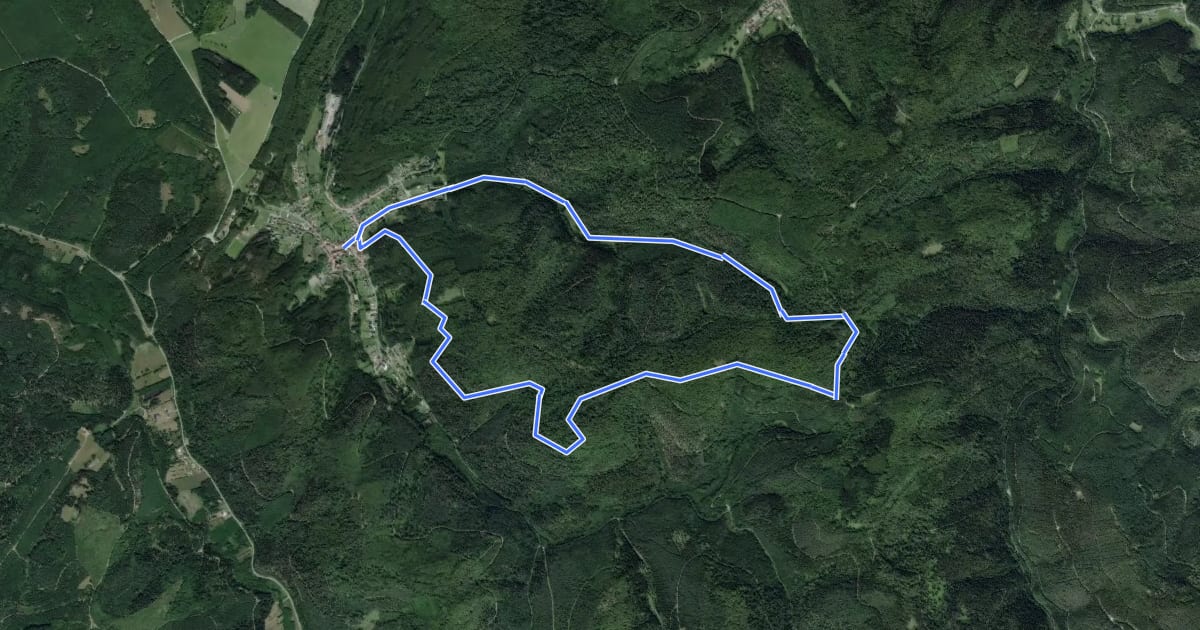 Маршрут La Grotte des Bacelles на спутниковом снимке