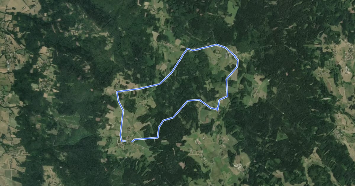 Маршрут La Haute Vallée de l'Arzon на спутниковом снимке