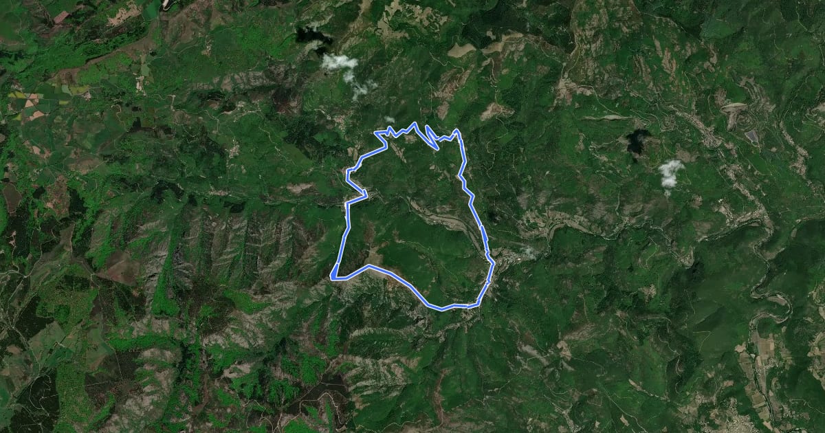 Маршрут La Haute Vallée de la Mare на спутниковом снимке