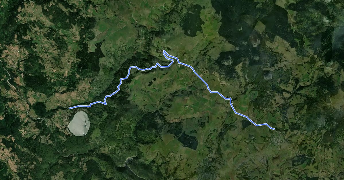 Маршрут La Loire sauvage à vélo 11b Le Pont d'Arçons - Sainte-Eulalie (rive droite) на спутниковом снимке
