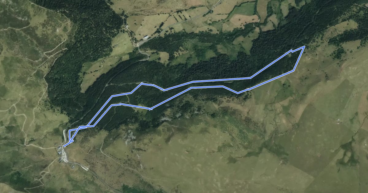 Маршрут La Montagnoune на спутниковом снимке