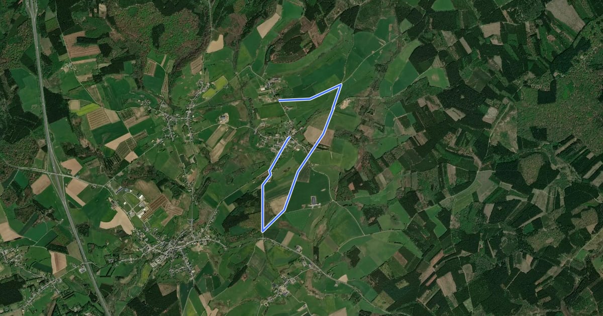 Маршрут La nécropole de Gohimont на спутниковом снимке