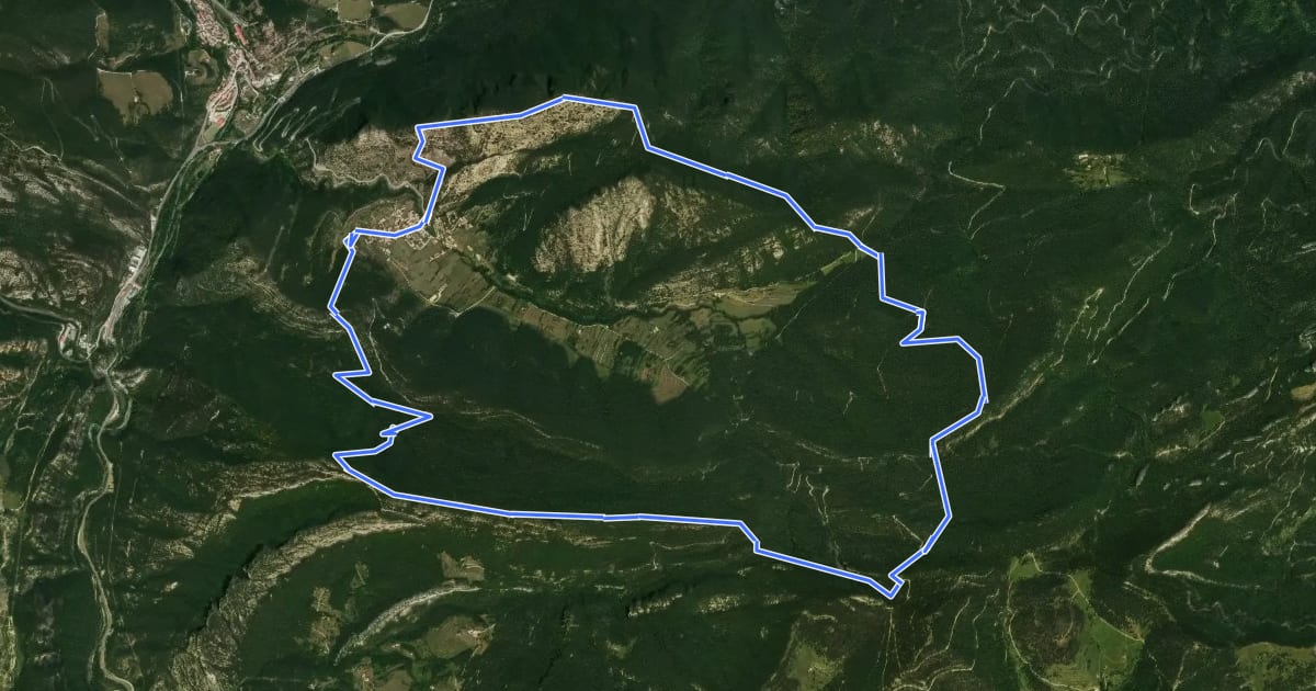 Маршрут La Olla de Sant Julià de Cerdanyola на спутниковом снимке