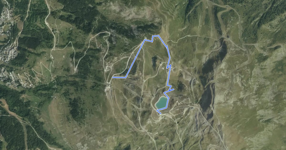 Маршрут La Pano на спутниковом снимке