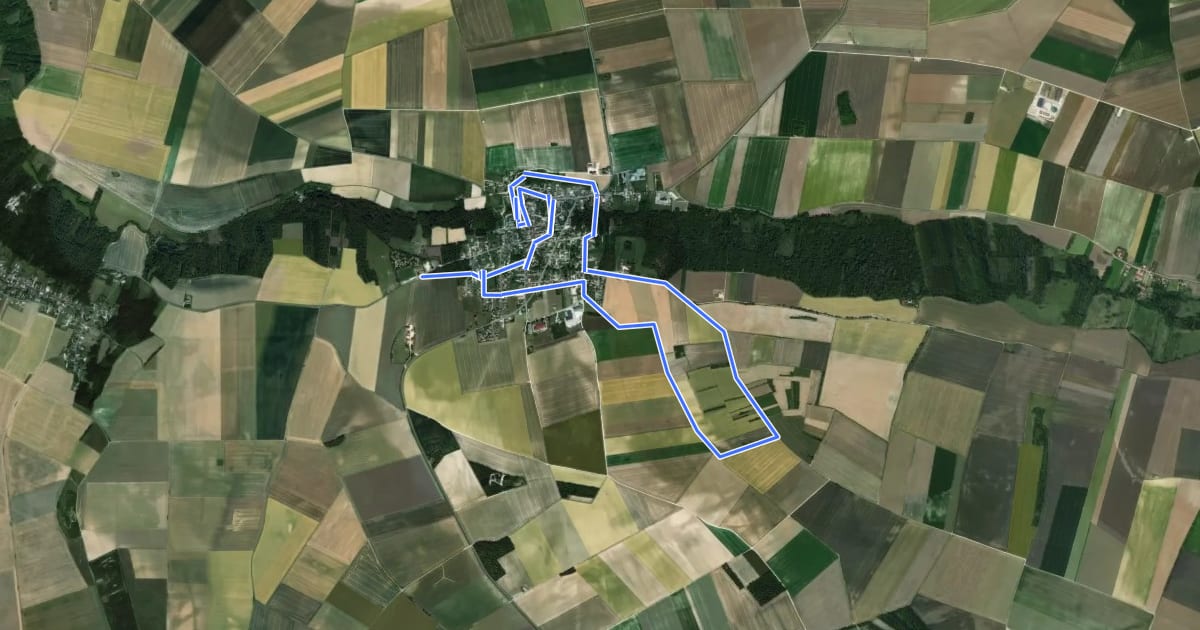 Маршрут La Petite Venise на спутниковом снимке