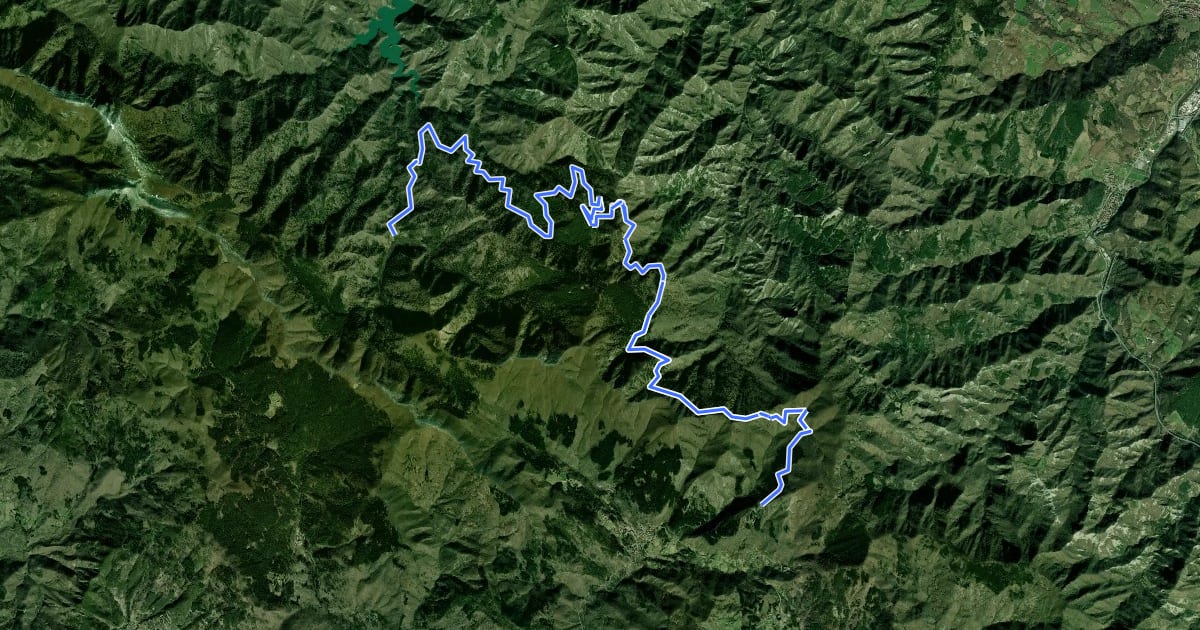 Маршрут La pista forestale più bella d’Italia на спутниковом снимке
