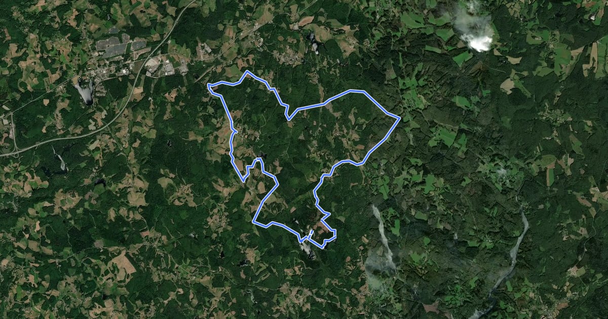 Маршрут La Piste du Pin на спутниковом снимке